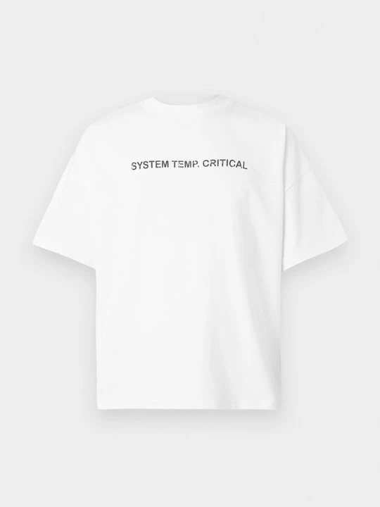 Foto van product T-shirt print The Tracksuit Club wit