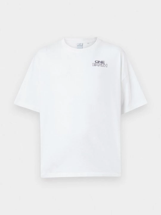 Foto van product T-shirt print The Tracksuit Club wit