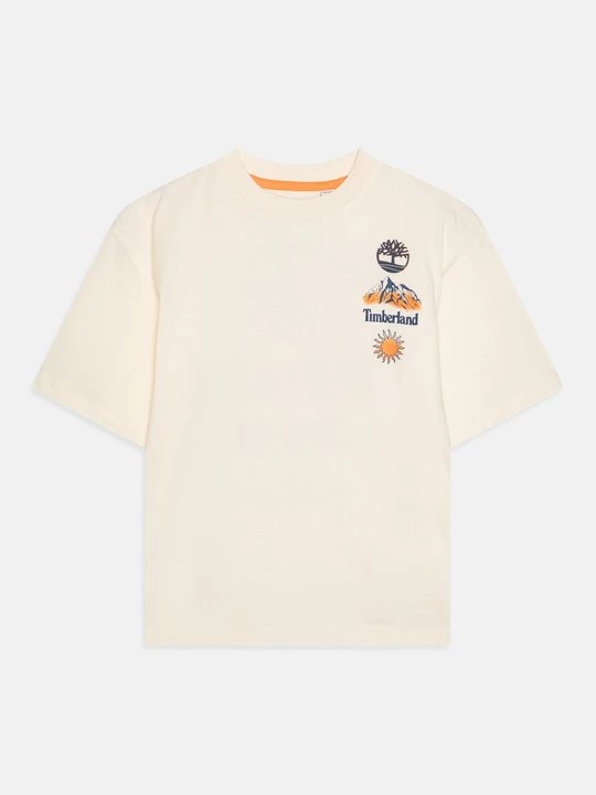 Foto van product T-shirt print Timberland crème