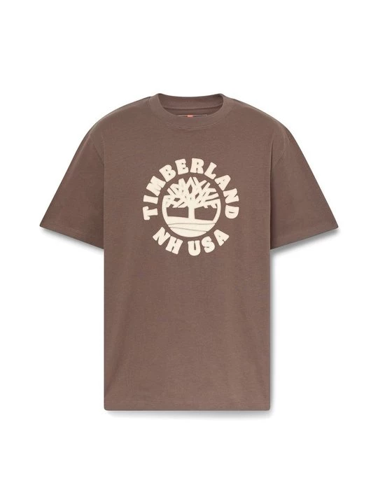 Foto van product T-shirt print Timberland donkerbruin