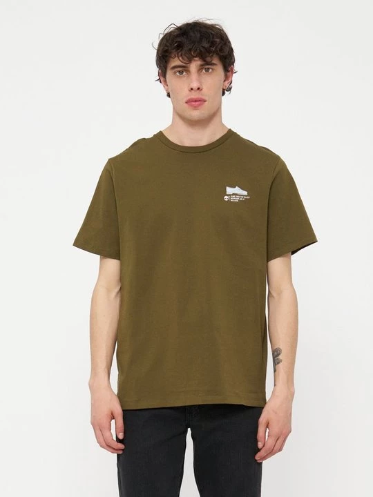 Foto van product T-shirt print Timberland olijfgroen