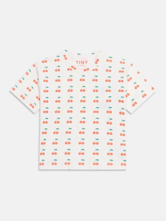 Foto van product T-shirt print TINYCOTTONS wit