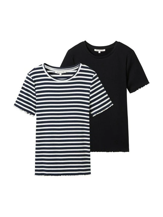 Foto van product T-shirt print Tom Tailor donkerblauw