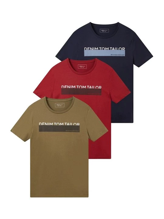 Foto van product T-shirt print Tom Tailor olijfgroen