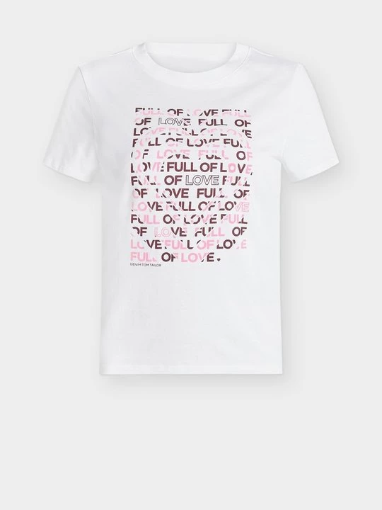Foto van product T-shirt print Tom Tailor wit