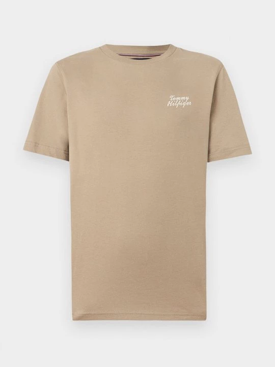 Foto van product T-shirt print Tommy Hilfiger beżowy