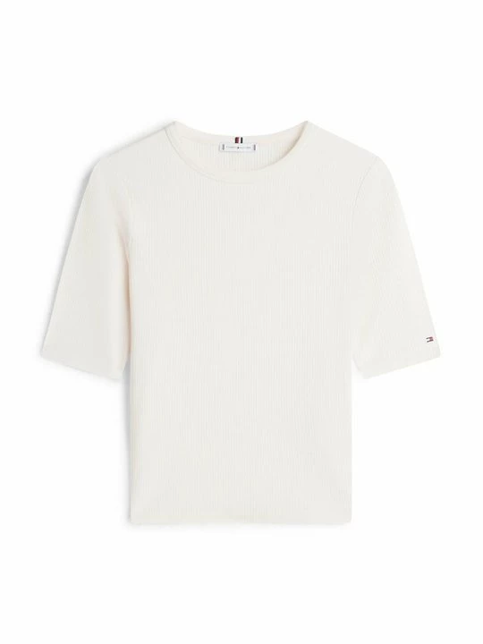 Foto van product T-shirt print Tommy Hilfiger beżowy