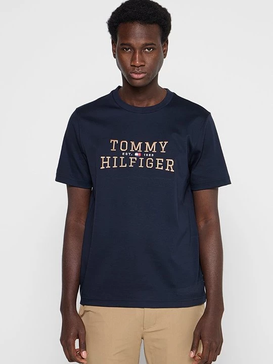 Foto van product T-shirt print Tommy Hilfiger blauw
