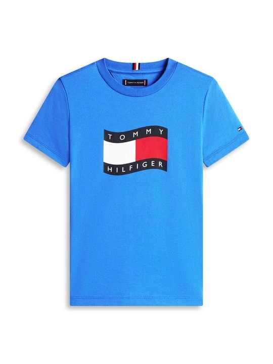 Foto van product T-shirt print Tommy Hilfiger blauw