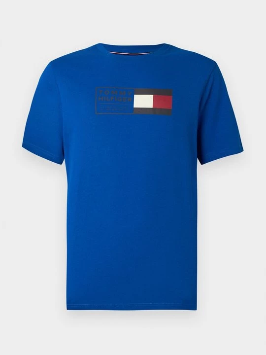Foto van product T-shirt print Tommy Hilfiger blauw