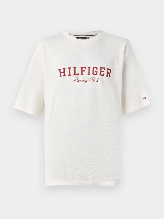 Foto van product T-shirt print Tommy Hilfiger crème