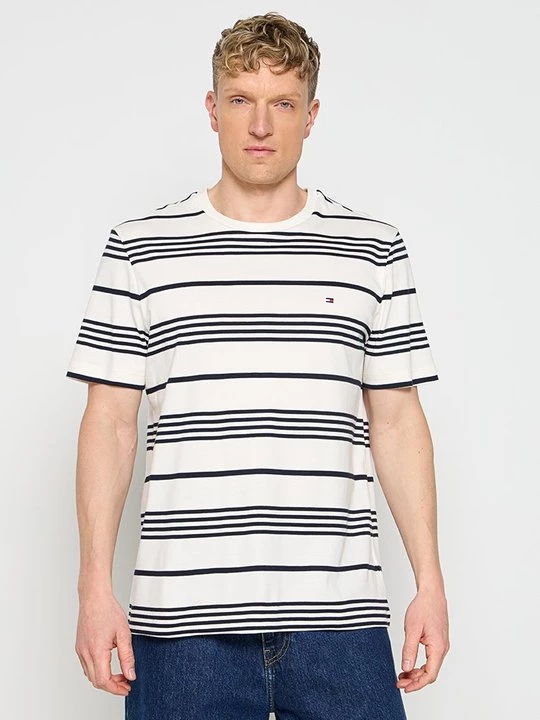 Foto van product T-shirt print Tommy Hilfiger crème