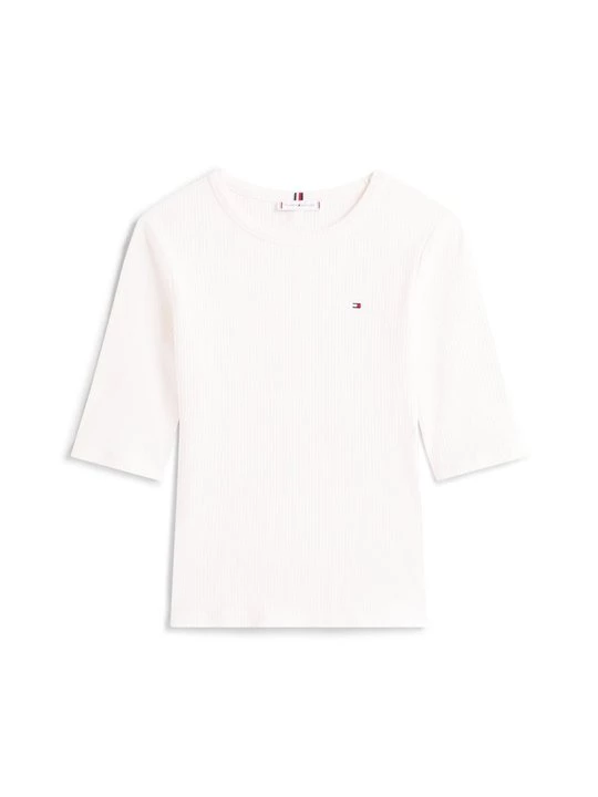 Foto van product T-shirt print Tommy Hilfiger crème