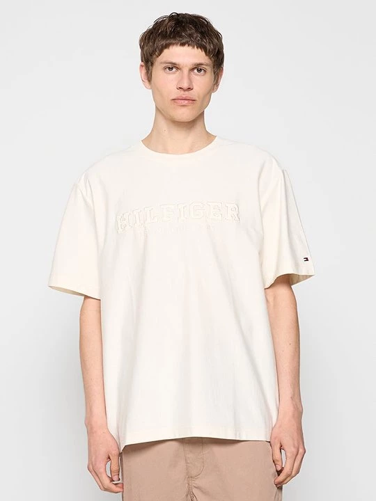Foto van product T-shirt print Tommy Hilfiger crème