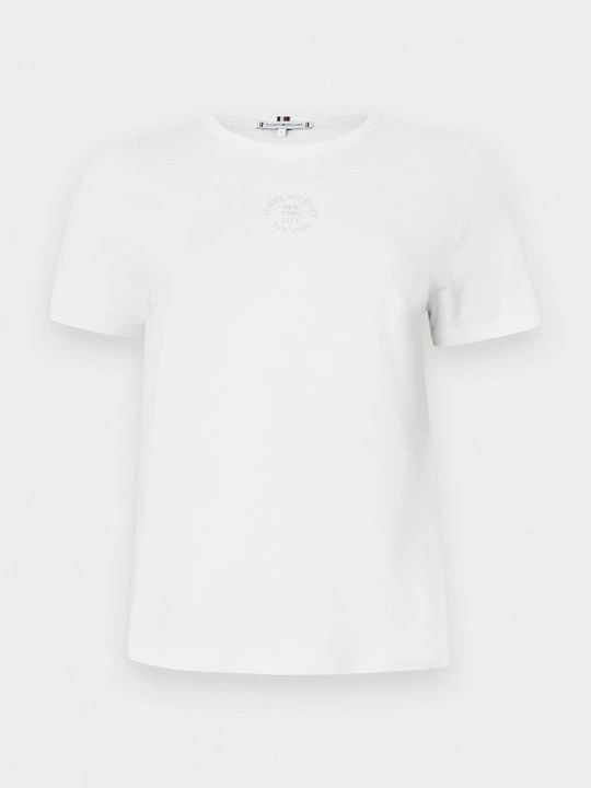 Foto van product T-shirt print Tommy Hilfiger crème
