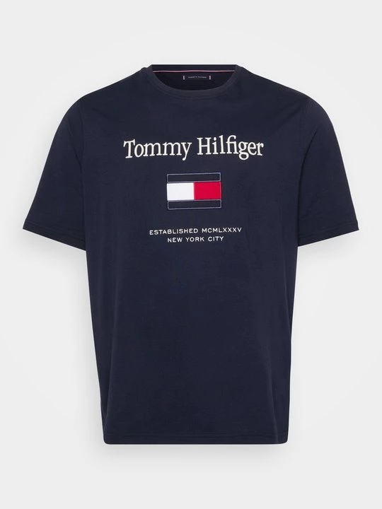 Foto van product T-shirt print Tommy Hilfiger donkerblauw