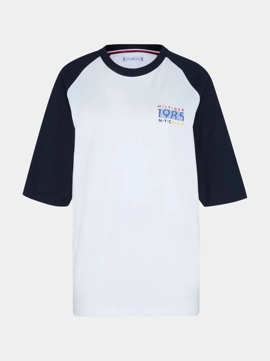 Foto van product T-shirt print Tommy Hilfiger donkerblauw
