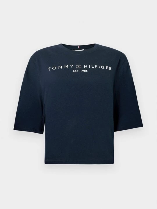 Foto van product T-shirt print Tommy Hilfiger donkerblauw