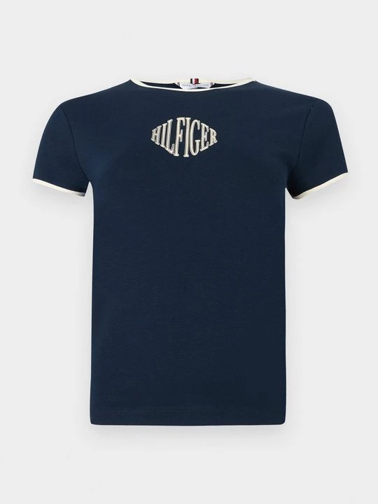 Foto van product T-shirt print Tommy Hilfiger donkerblauw