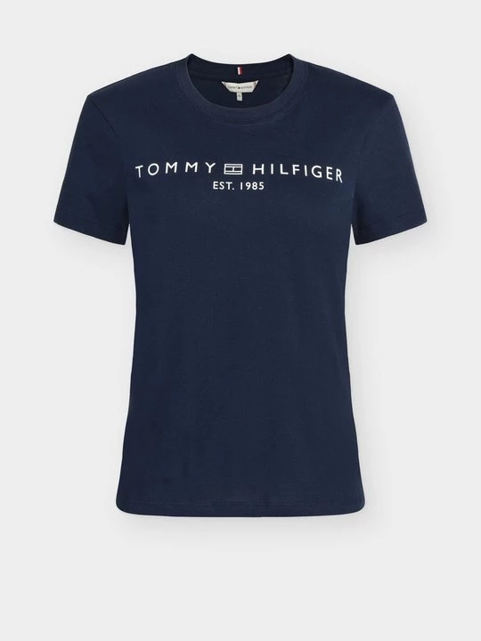 Foto van product T-shirt print Tommy Hilfiger donkerblauw
