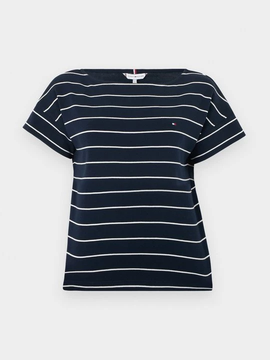 Foto van product T-shirt print Tommy Hilfiger donkerblauw