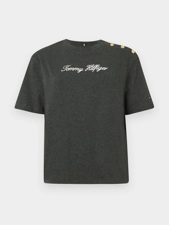 Foto van product T-shirt print Tommy Hilfiger donkergrijs