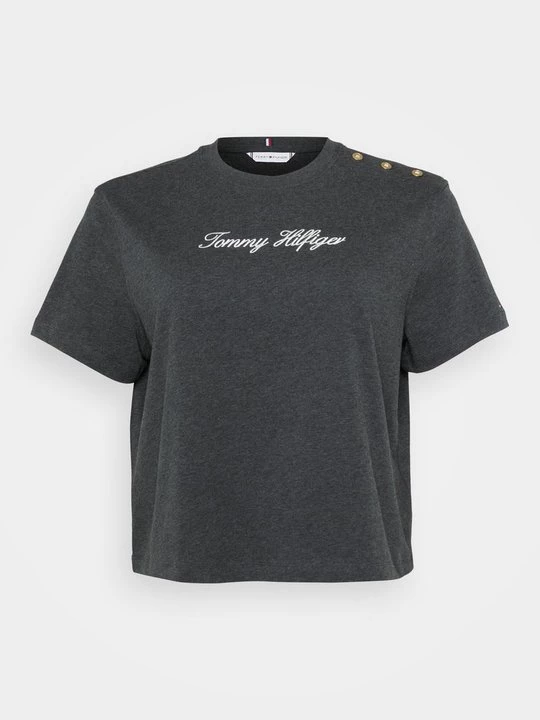 Foto van product T-shirt print Tommy Hilfiger donkergrijs