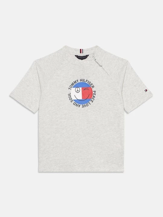 Foto van product T-shirt print Tommy Hilfiger grijs