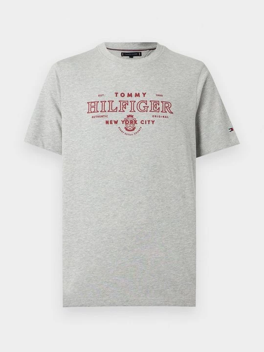 Foto van product T-shirt print Tommy Hilfiger grijs