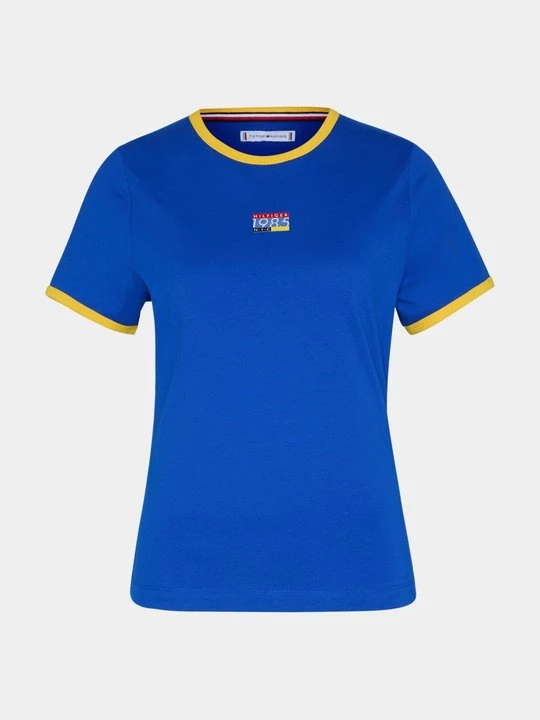Foto van product T-shirt print Tommy Hilfiger koningsblauw