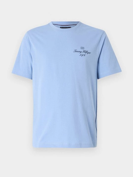 Foto van product T-shirt print Tommy Hilfiger lichtblauw