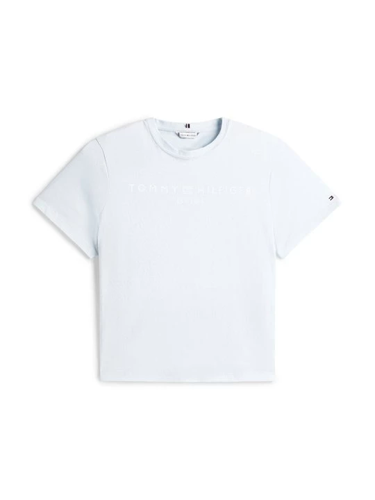 Foto van product T-shirt print Tommy Hilfiger lichtblauw