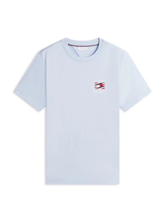 Foto van product T-shirt print Tommy Hilfiger lichtblauw