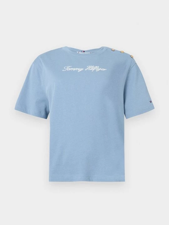 Foto van product T-shirt print Tommy Hilfiger lichtblauw