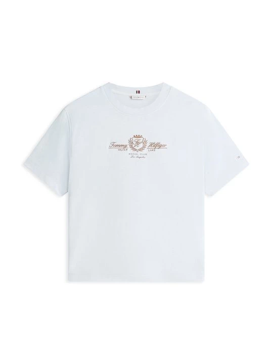 Foto van product T-shirt print Tommy Hilfiger lichtblauw