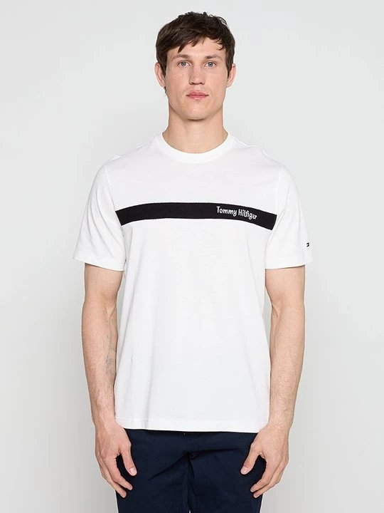 Foto van product T-shirt print Tommy Hilfiger lichtgeel