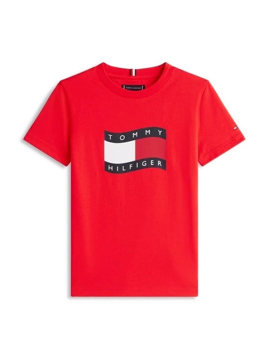 Foto van product T-shirt print Tommy Hilfiger rood