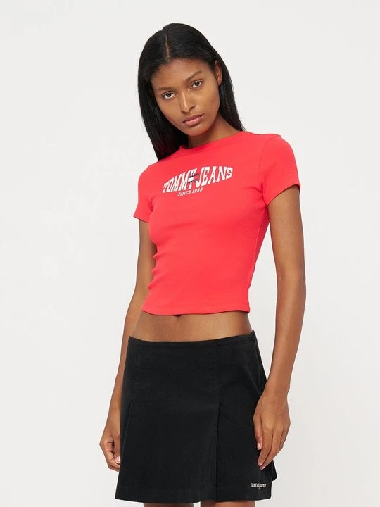 Foto van product T-shirt print Tommy Hilfiger rood