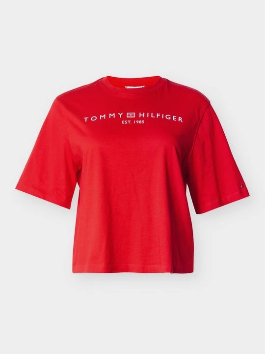 Foto van product T-shirt print Tommy Hilfiger rood