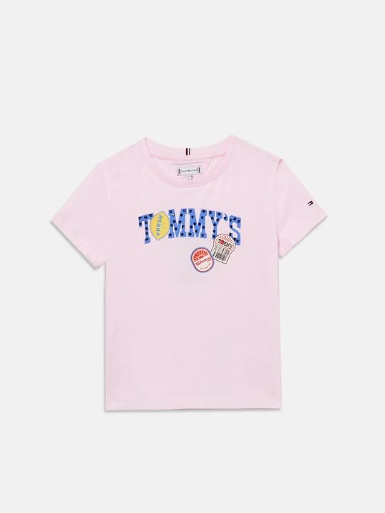 Foto van product T-shirt print Tommy Hilfiger roze