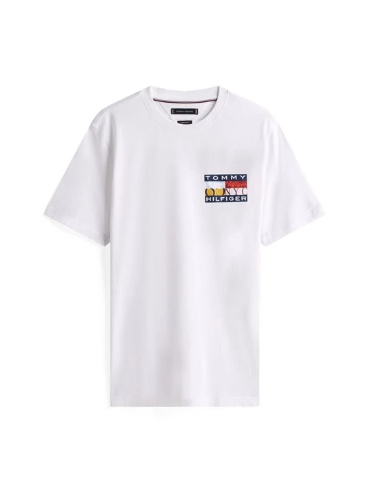 Foto van product T-shirt print Tommy Hilfiger wit