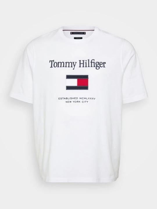 Foto van product T-shirt print Tommy Hilfiger wit