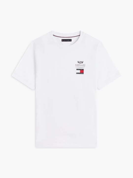 Foto van product T-shirt print Tommy Hilfiger wit