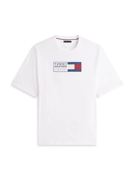 Foto van product T-shirt print Tommy Hilfiger wit