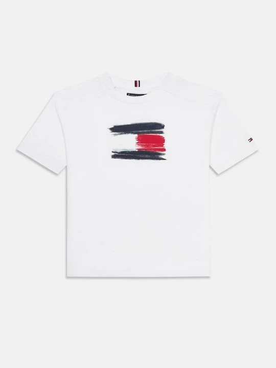 Foto van product T-shirt print Tommy Hilfiger wit