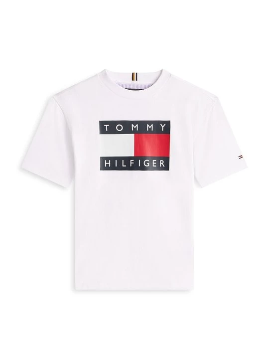 Foto van product T-shirt print Tommy Hilfiger wit