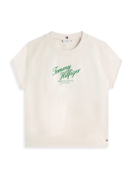 Foto van product T-shirt print Tommy Hilfiger wit