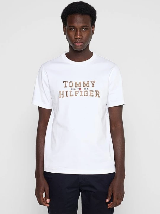Foto van product T-shirt print Tommy Hilfiger wit