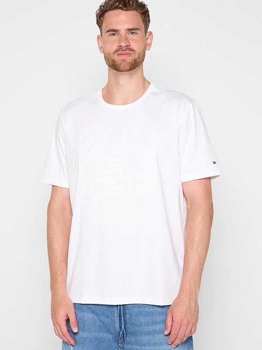Foto van product T-shirt print Tommy Hilfiger wit