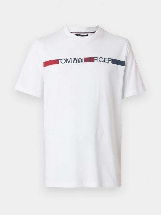 Foto van product T-shirt print Tommy Hilfiger wit